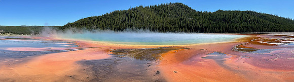 Rainbow geyser Pano
