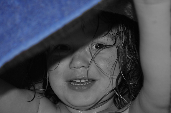 Marista under Blue Towel